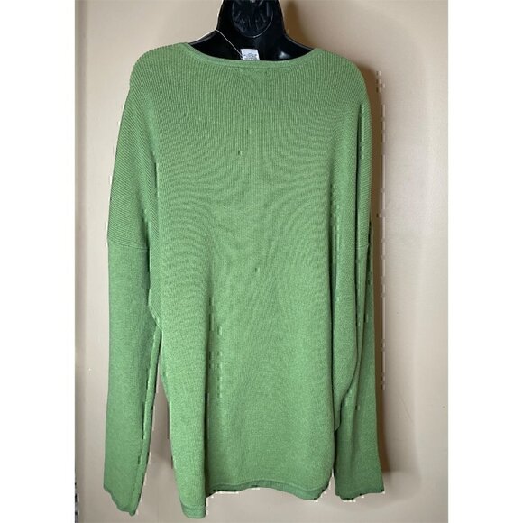 Sweet Romeo Classic Pullover Sweater Size 3X Avocado Green - Picture 2 of 16